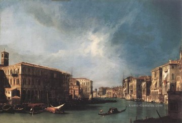  rialto - Grand Canal von Rialto in Richtung Norden Canaletto Venedig
